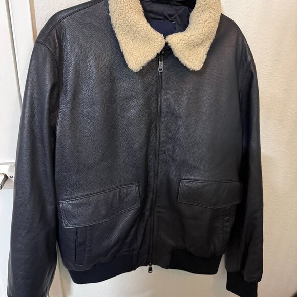 Façonnable Made in Italy Lambskin Leather Jacket • Size 54 (L/XL) • Fisam 98000 - Picture 1 of 8